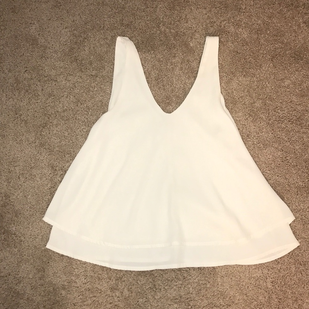 Hollister Silky off white tank